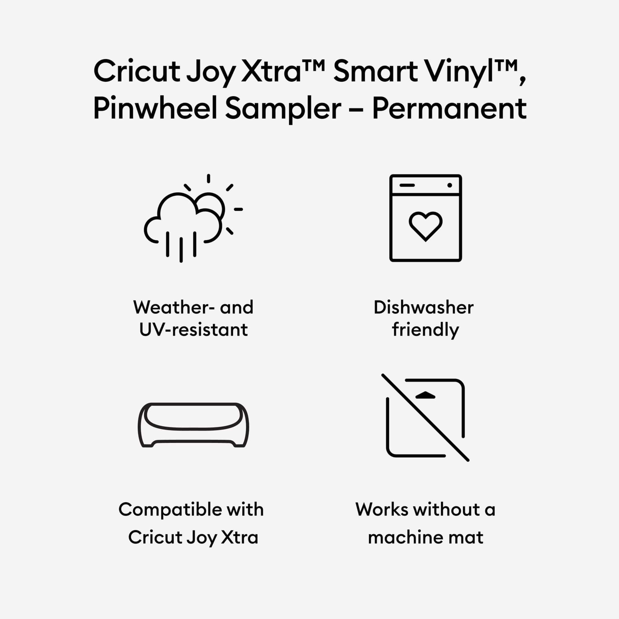 Cricut Joy Xtra™ Permanent Smart Vinyl™ Pinwheel Sampler
